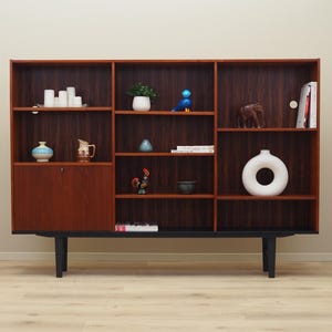 Teak Bücherregal, dänisches Design, 70er Jahre, Produktion: Dänemark