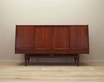 Teak Highboard, dänisches Design, 1960er Jahre, Herstellung: Denmark