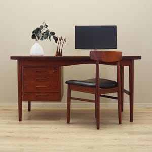 Teak desk, Danish design, 1970s, production: Denmark