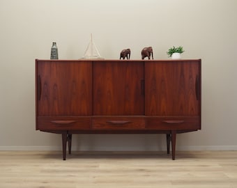 Teak Highboard, dänisches Design, 1970er Jahre, Hersteller ES Møbler