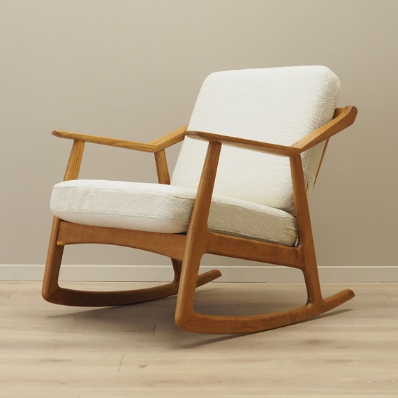 Oak Rocking Chair Danish Design 1960s Designer H. Brockmann Petersen Production Randers Mobelfabrik Etsy Canada