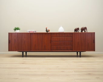 Credenza in teak, design danese, anni '70, produzione: Danimarca