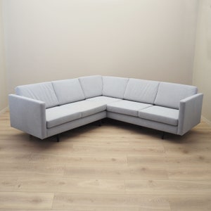 Graues Ecksofa, dänisches Design, 1990er Jahre, Produktion: Dänemark