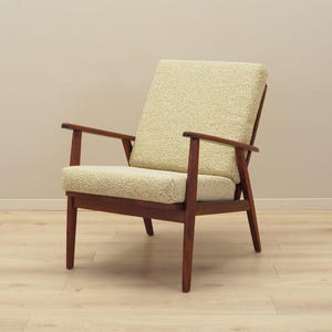 Teakhouten fauteuil, Deens design, jaren 70, productie: Denemarken