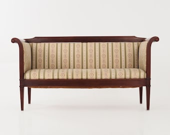 Empire style mahogany sofa, French design, 1940s, manufacture: Denmark