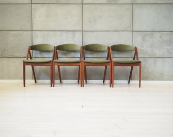 Set von vier Rosenholzstühlen, dänisches Design, 70er Jahre, von Kai Kristiansen