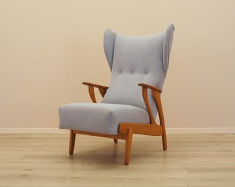 Poltrona de descanso, design dinamarquês, década de 1970, fabricada na Dinamarca.