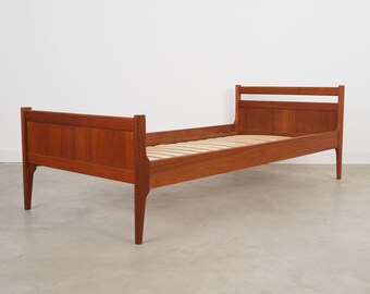 Teak Bett, dänisches Design, 1970er Jahre, Herstellung: Denmark