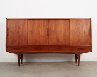 Teak highboard, Danish design, 1970s, manufactured by Børge Dam