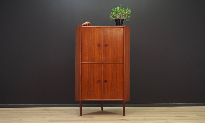 Corner Cabinet Danish Design Teak 60 70 Etsy