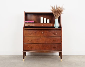 Walnut secretary, Danish design, 1970s, manufacture: Denmark