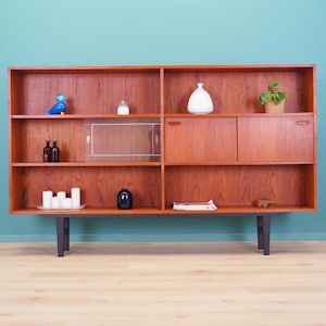 Teak Bücherregal, dänisches Design, 70er Jahre, hergestellt von Clausen & Søn