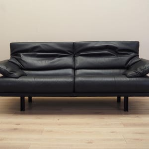 Divano in pelle Alanda, design italiano, anni &#39;80, produttore: B&B Italia, designer Paolo Piva