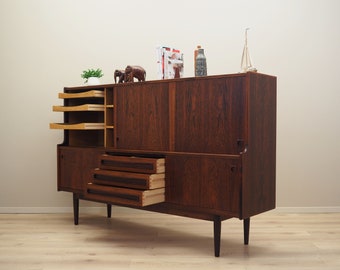 Palisander Highboard, dänisches Design, 60er Jahre, Designer: Johannes Andersen, Manufaktur Skaaning Furniture