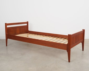 Teak Bett, dänisches Design, 1970er Jahre, Herstellung: Denmark