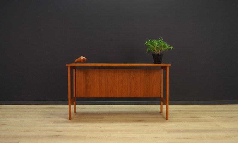 Scandinavian Design Writing Desk Teak Retro Scandinavian Design Writing Desk Teak
