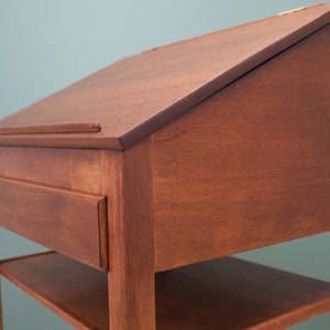 Mahogany secretary, Danish design, 60s made in Denmark image 9