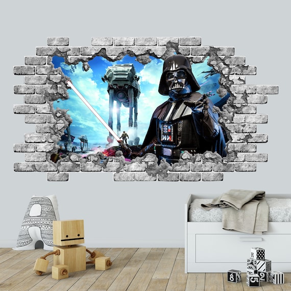 Darth vader wall decal deals