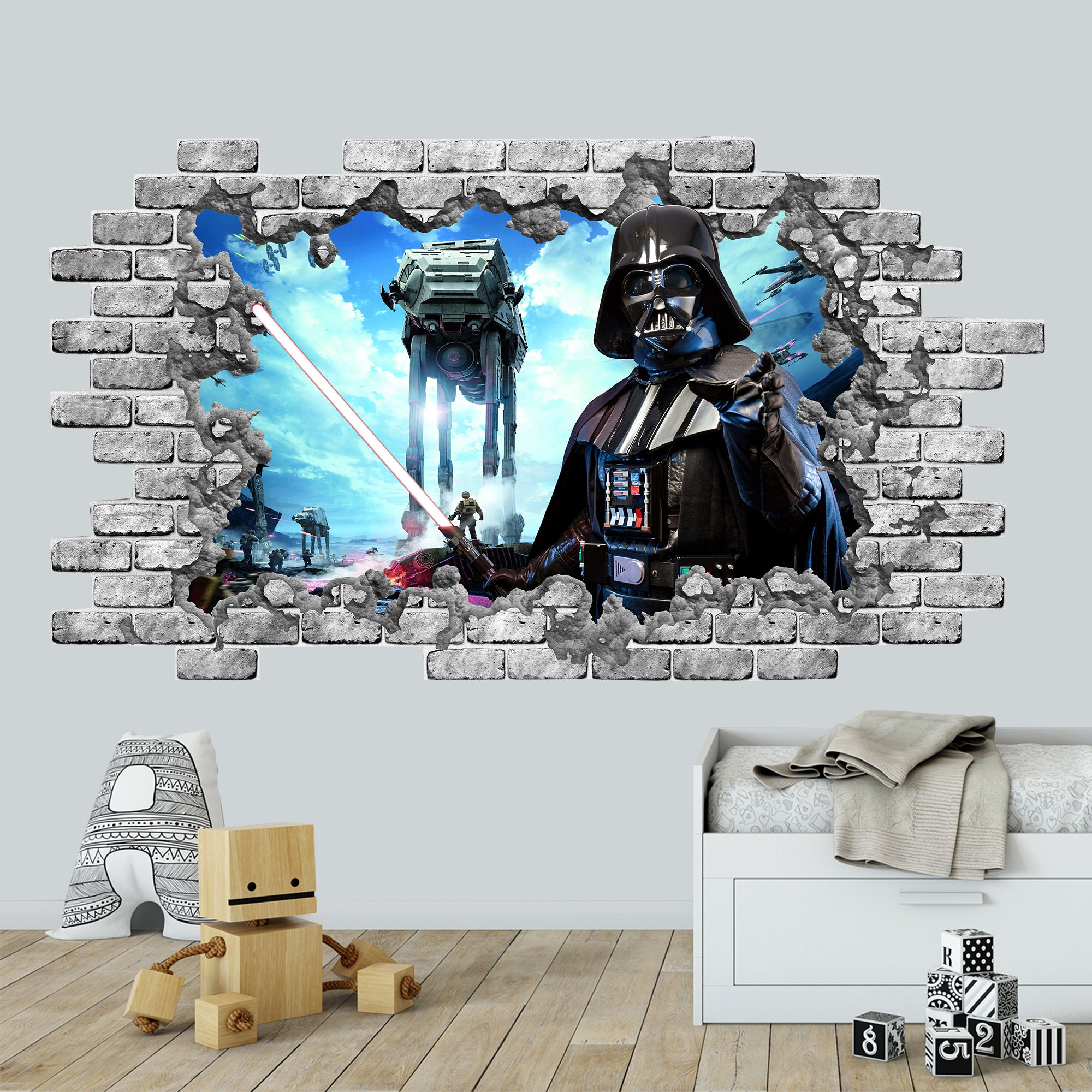 Sticker mural Star Wars Dark Vador - TenStickers