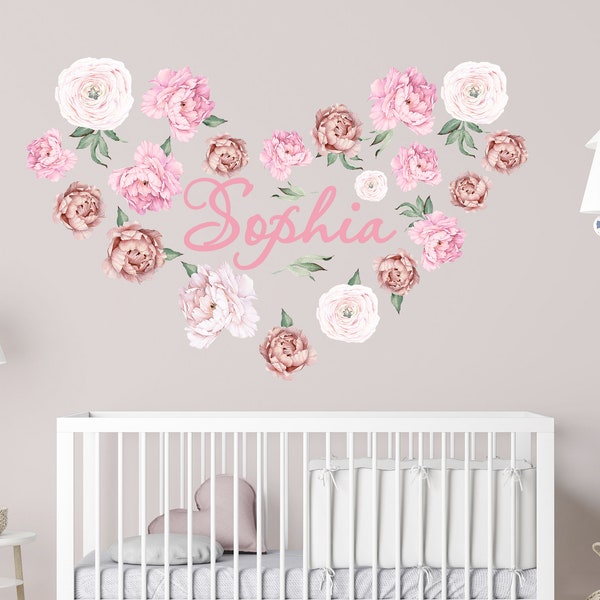 Baby Girl Nursery Wall Decal - Etsy
