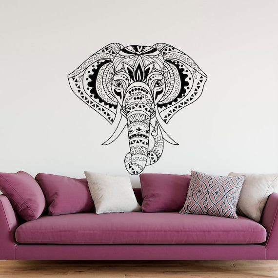 Elephant Wall Decal Image Living Room Namaste Indian Stickers - Elephant Wall Decals Elephant Wall Decal Image Living Room Namaste Indian Stickers - Elephant Wall Decals