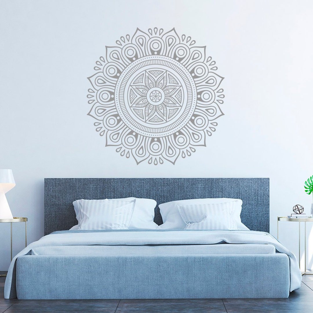 Mandala Wall Decal Bedroom Namaste Indian Yoga Stickers Vinyl Boho ...