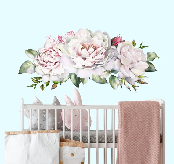 peony nursery decor