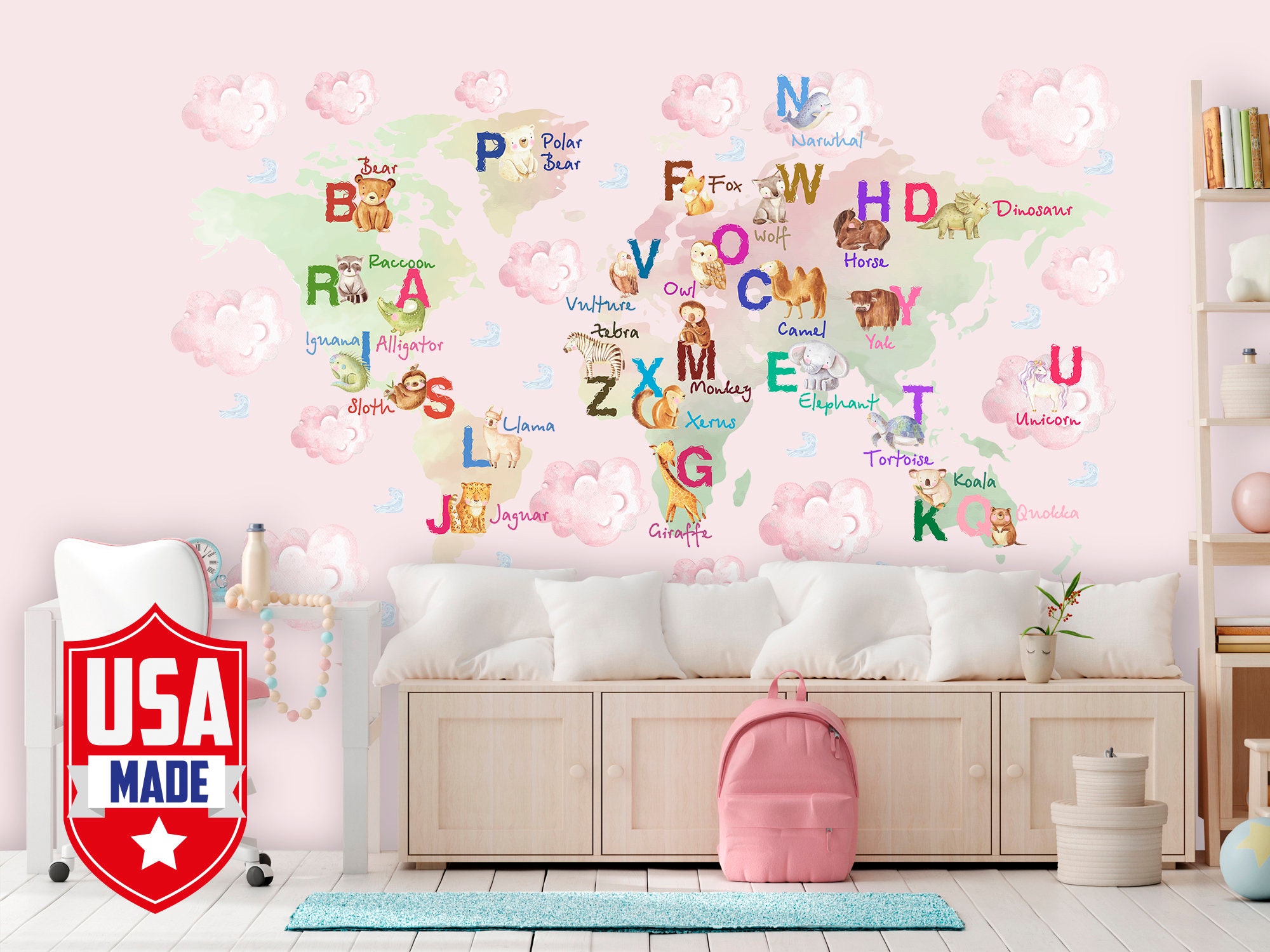 Alphabet Fabric Wall Decals  iStickup Wall Stickers – istickup™