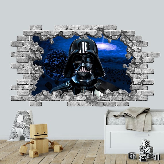 Lastig Onaangeroerd Onbekwaamheid Star Wars 3d Poster Kids Hole in Wall. Space Wall Decal - Etsy