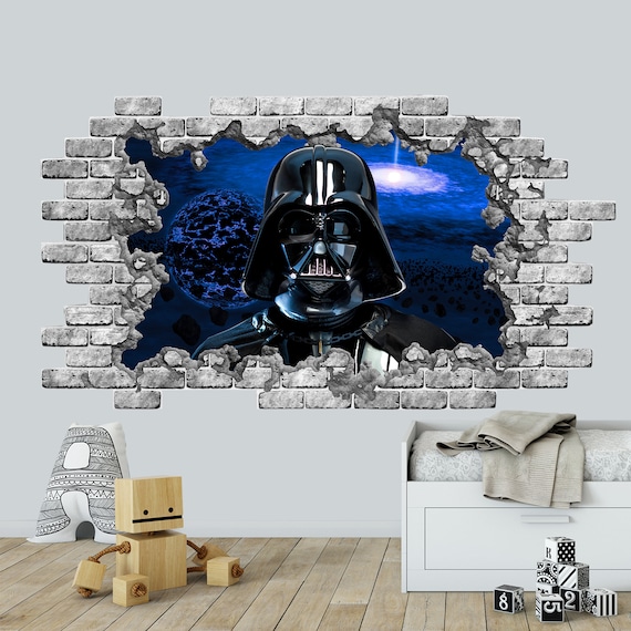 Lastig Onaangeroerd Onbekwaamheid Star Wars 3d Poster Kids Hole in Wall. Space Wall Decal - Etsy