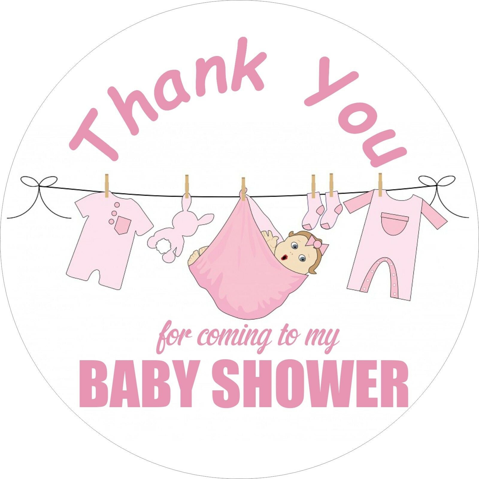 22 Baby Shower Stickers Thank You for Coming to My Baby Shower Etsy UK