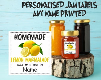39 étiquettes autocollantes personnalisées de marmelade de citron, pots de confiture, parfaits pour tous vos citrons, marché, fêtes, cadeaux, étals,
