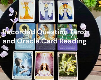 Recorded Question Tarot Reading, Recorded Video Reading, Recorded Mediumship Reading, 5 Question Reading, Tarot Reading, 4 Question Reading