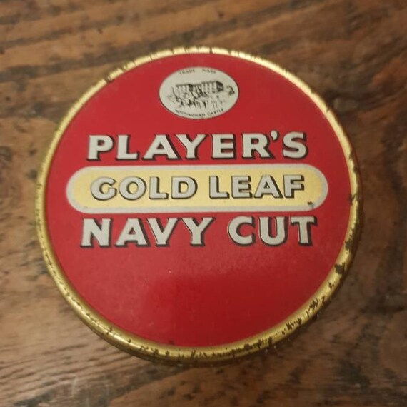 players red tobacco Vintage Red Players Naval Cut Tobacco Tin 3