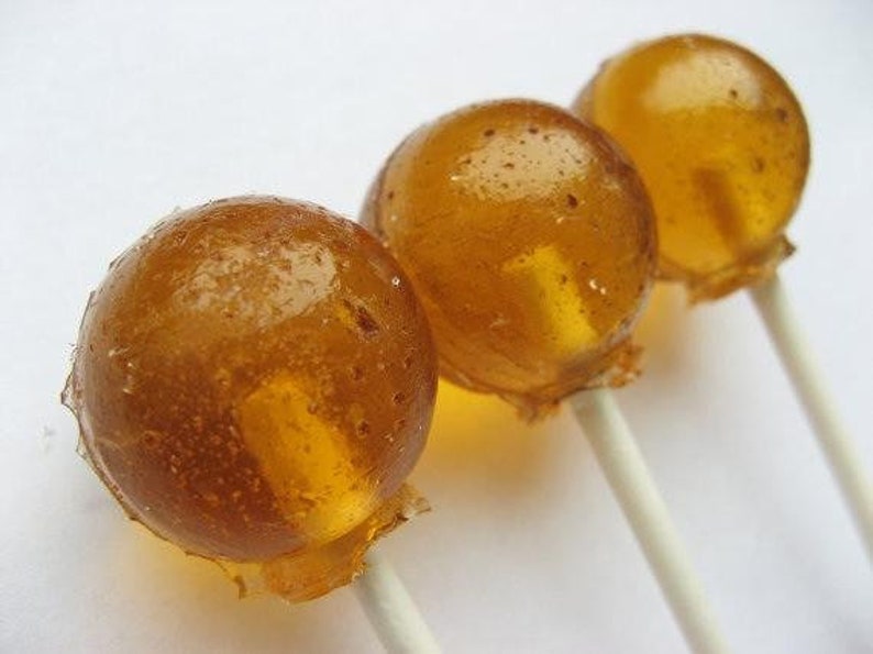 Translucent Lollipops Salted Caramel Lollipops 6-piece Set by I Want Candy - Etsy