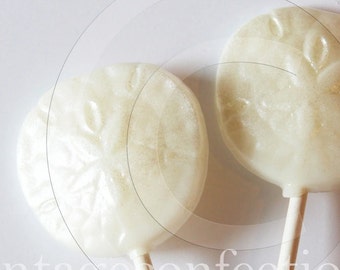 Sand Dollar Lollipops 6-piece set by I Want Candy!