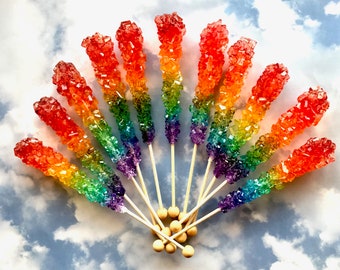 One Love, Pride Rainbow Rock Candy 4-piece set by I Want Candy!