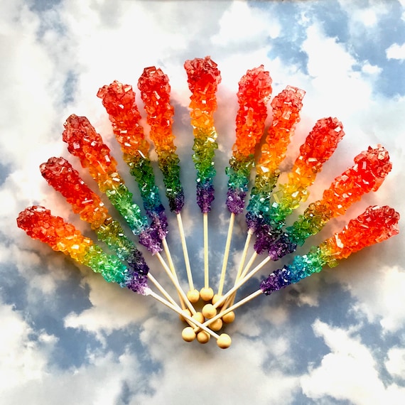 Download One Love Pride Rainbow Rock Candy 4pc Set Etsy