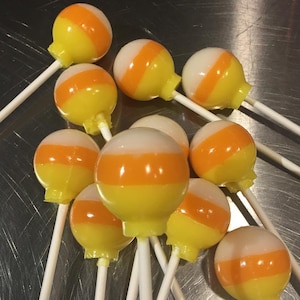 HARD CANDY LOLLIPOP - Candy Corn Lollipops 6-piece set by I Want Candy