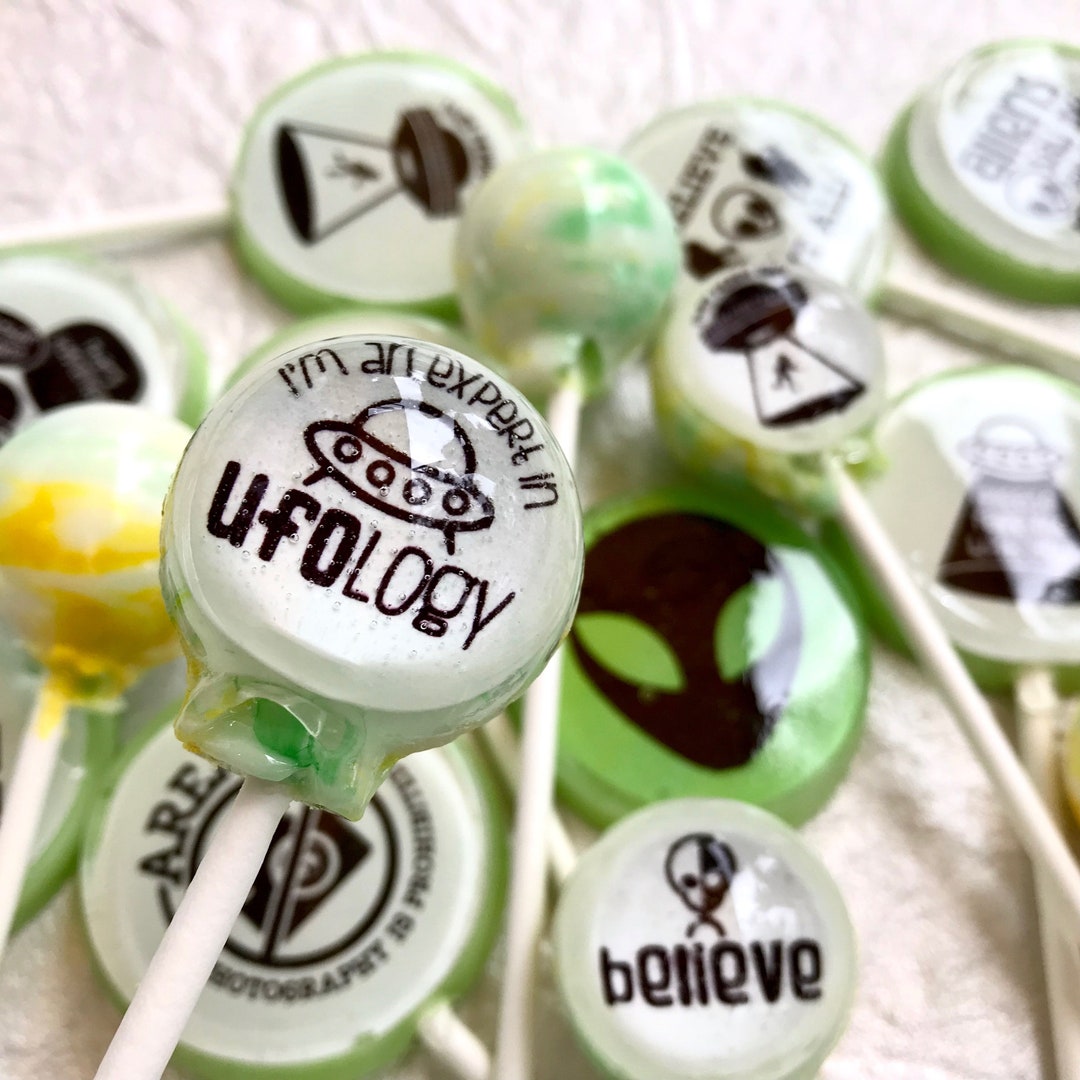 Aliens Believe! Lollipops 6-piece Set by I Want Candy! - Etsy