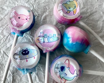 Galaxy of Critter Lollipops 5 or 6-piece set by I Want Candy!