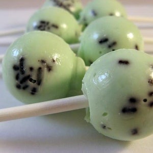 Mint Chocolate Chip Lollipops 6-piece set by I Want Candy