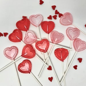 1.5 in Small Heart shaped lollipops (12pc sets)