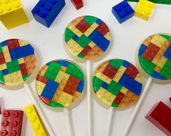 Building Block Lollipops 5-piece set by I Want Candy!