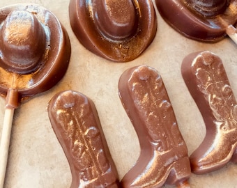 Giddy Up Y'all Cowboy/girl Lollipops 6-piece set by I Want Candy!