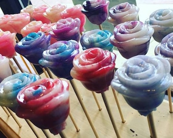 Realistic Rose Shaped Lollipops 6-piece set by I Want Candy!