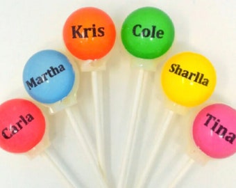 Your Name Here Lollipops 6 or 10-piece set from I Want Candy!