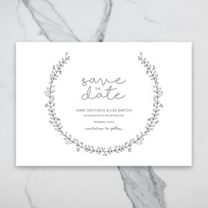 DIY Printable Save the Date Invite (Digital Download)
