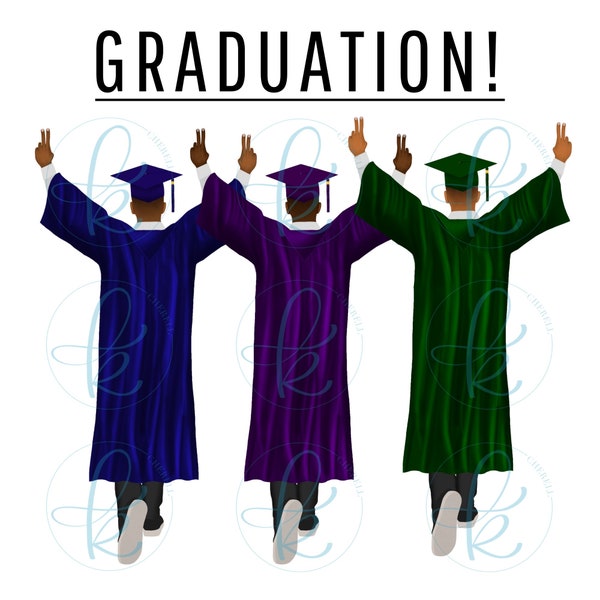 African American Male Graduate | Graduation Day | Journal Clipart