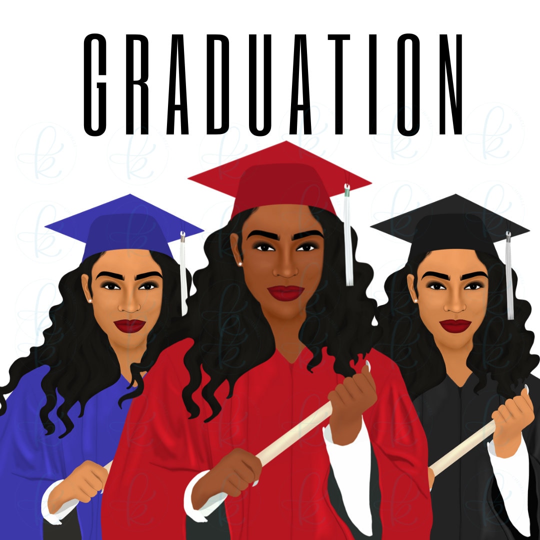 African American Woman Graduate Graduation Day Black Student